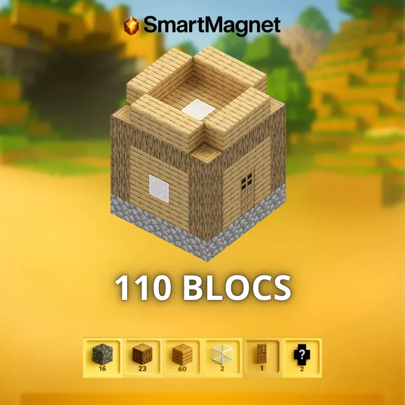 Minecraft-Magnetblöcke + kostenlose Figuren