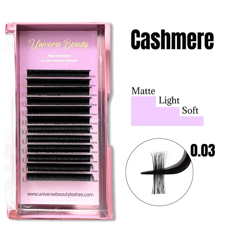0.03 MM Cashmere Volumenwimpern 8-15 Mix Länge