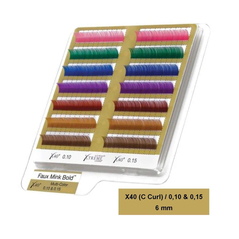 7 Wimpernfarben in einer Box X40