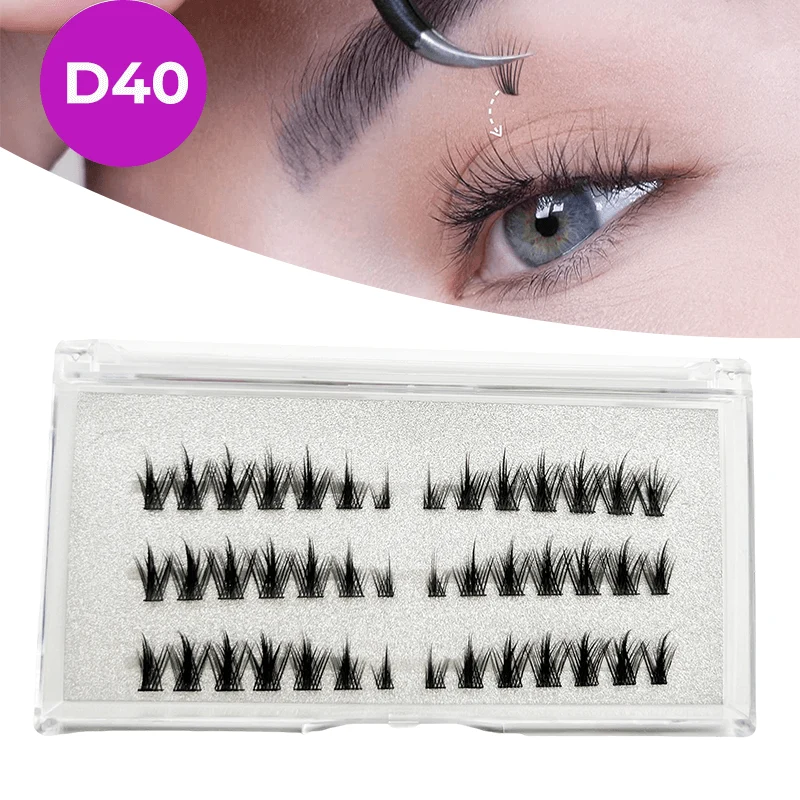 Wimperncluster DIY Wimpernverlängerungen – D40