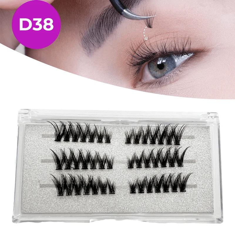 Wimperncluster DIY Wimpernverlängerungen -D38