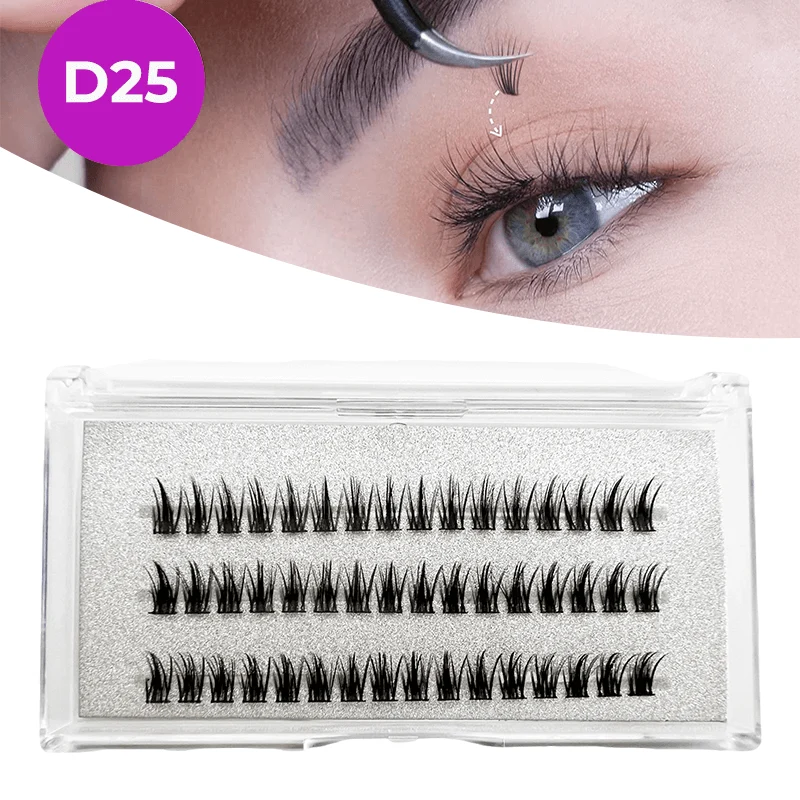 Wimperncluster DIY Wimpernverlängerungen -D25