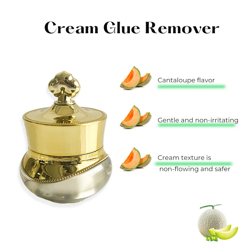 Creme-Wimpernentferner für Wimpernverlängerungen mit Cantaloupe-Geschmack, 10 g