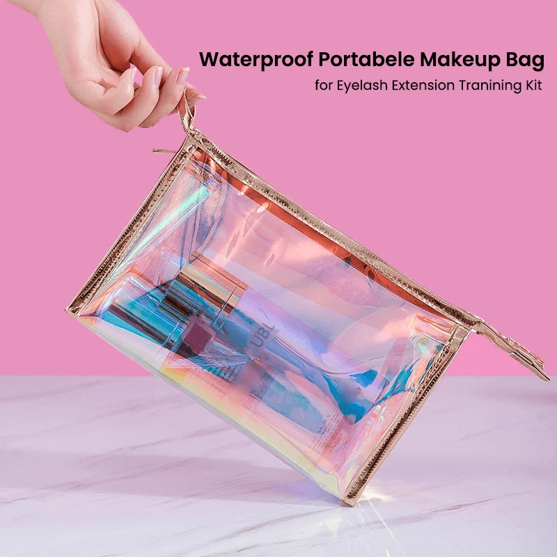 Wasserdichte, tragbare Make-up-Tasche für das Wimpernverlängerungs-Trainingsset