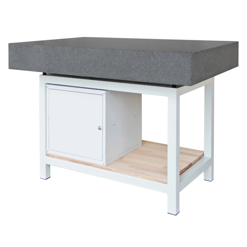 Messplatte Granit mit Werkzeugschrank