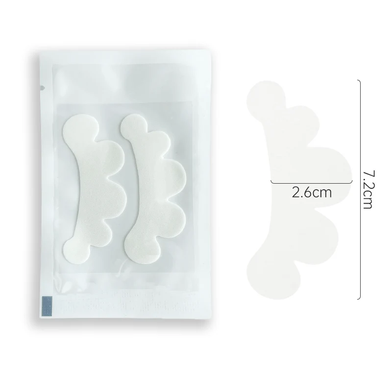 Dünne 0.5 mm Mikroschaum-Augenpads für Wimpernverlängerungen, 50 Stück/Beutel