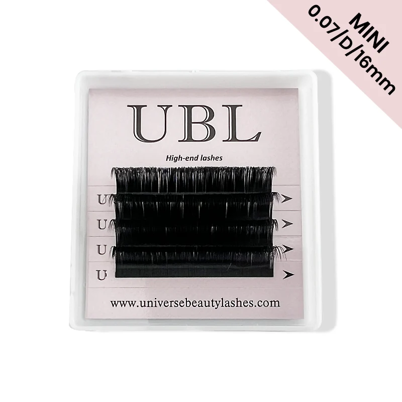 16 mm Hyloon 0.07 Volumen-Wimpernverlängerung – 4 Reihen