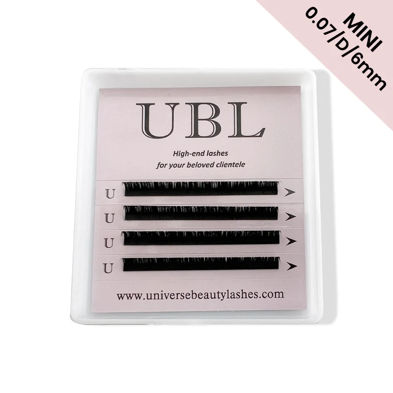 6 mm Hyloon 0.07 Volumen-Wimpernverlängerung – 4 Reihen
