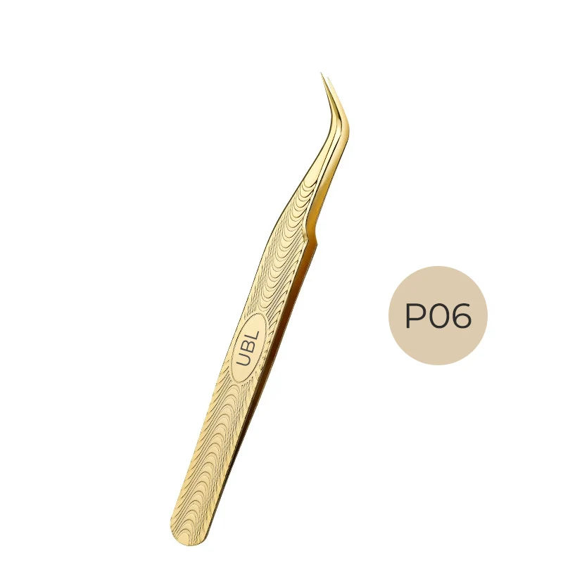 P06-Phenix Golden Pinzette für Wimpernverlängerungen