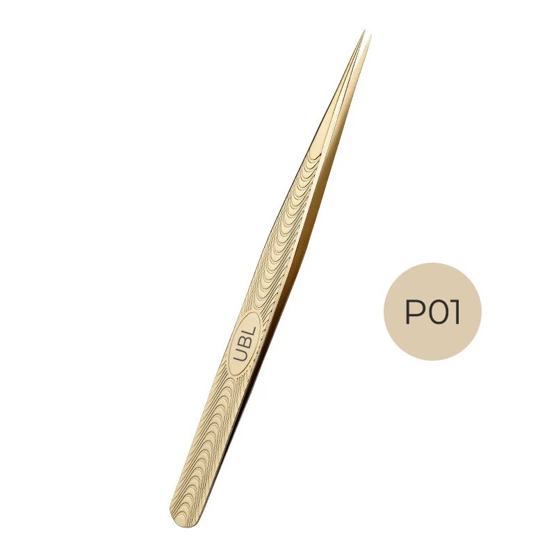 P01-Phenix Golden Pinzette für Wimpernverlängerungen