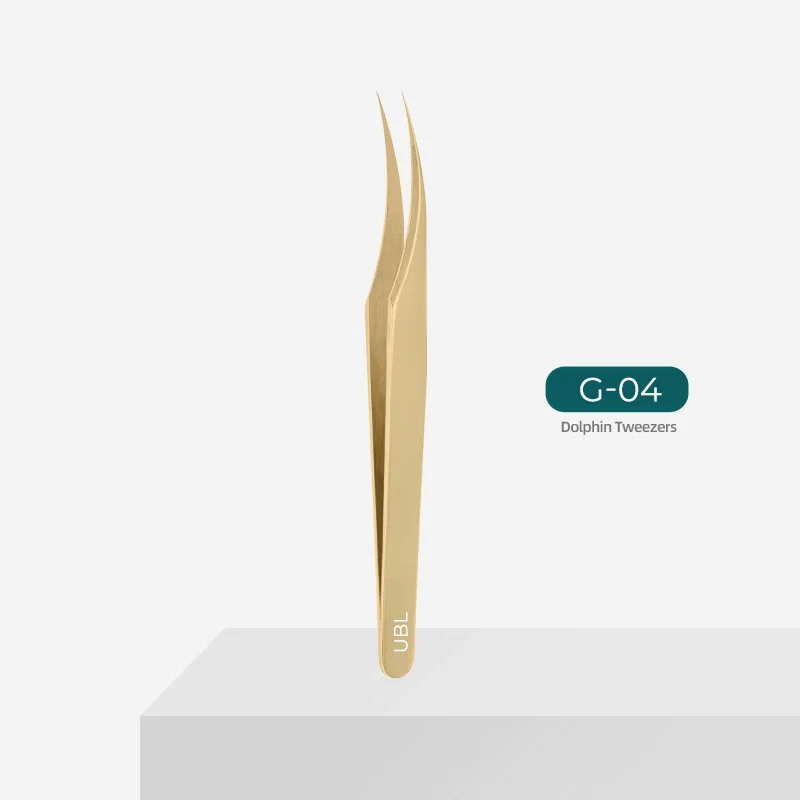 G04-Goldene Pinzette für Wimpernverlängerungen