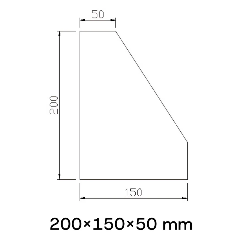 Granit-Messwinkel 90°