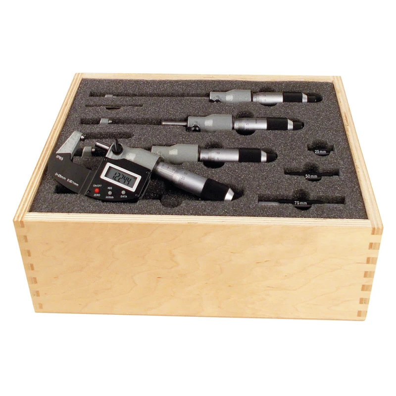 Digitaler Bügelmessschrauben-Satz 0-100 mm IP65 Premium