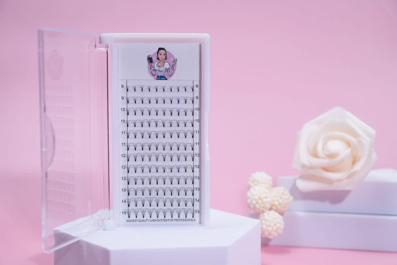 Wimpern 7D C und D Curl, Dicke 0,7mm, Längen von 8mm bis 15mm - alle Längen in der Box enthalten