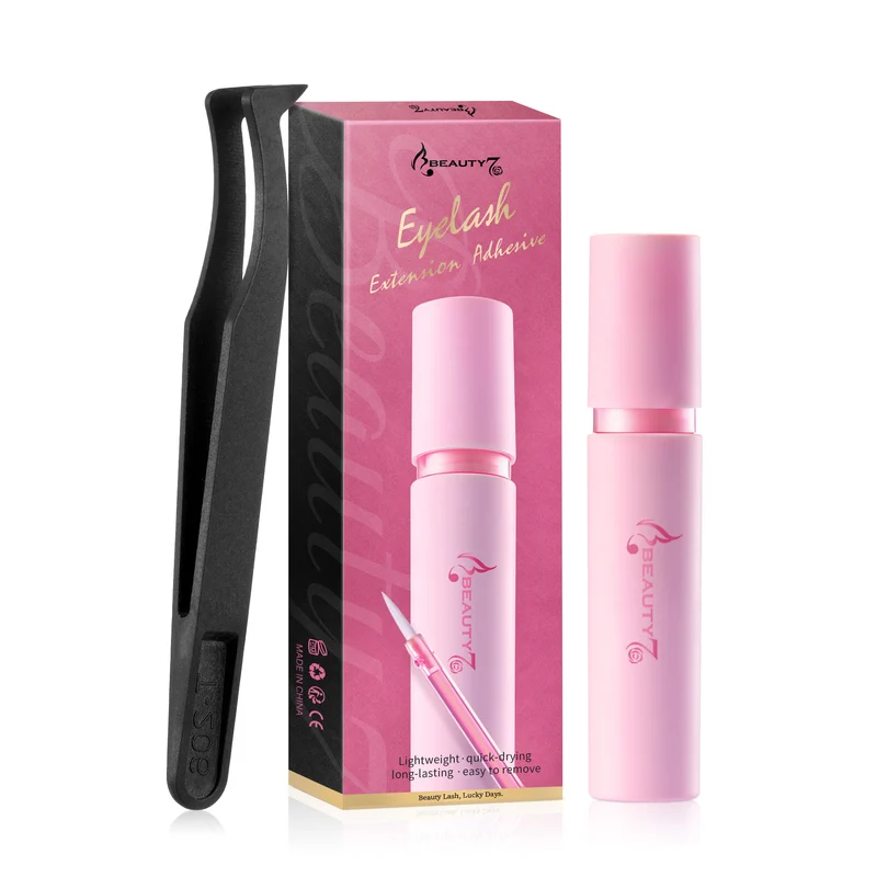 Beauty7 Cluster Lash Glue DIY For False Eyelashes With Tweezer
