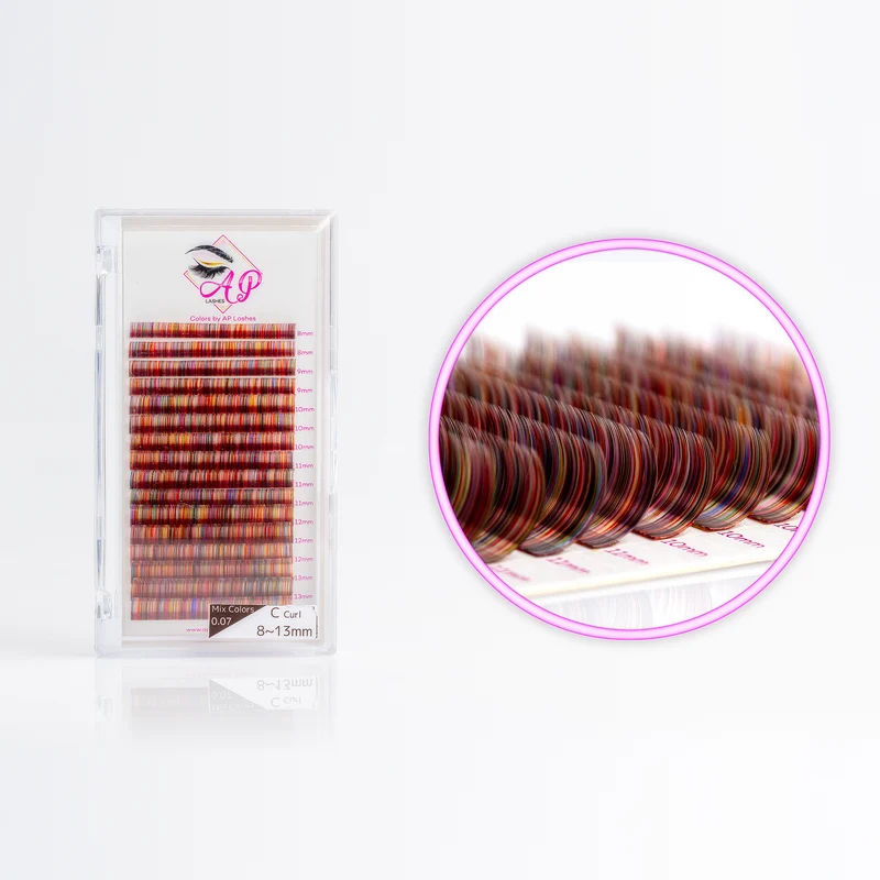 Wimpernextensions, 0.07 - Multi Colors