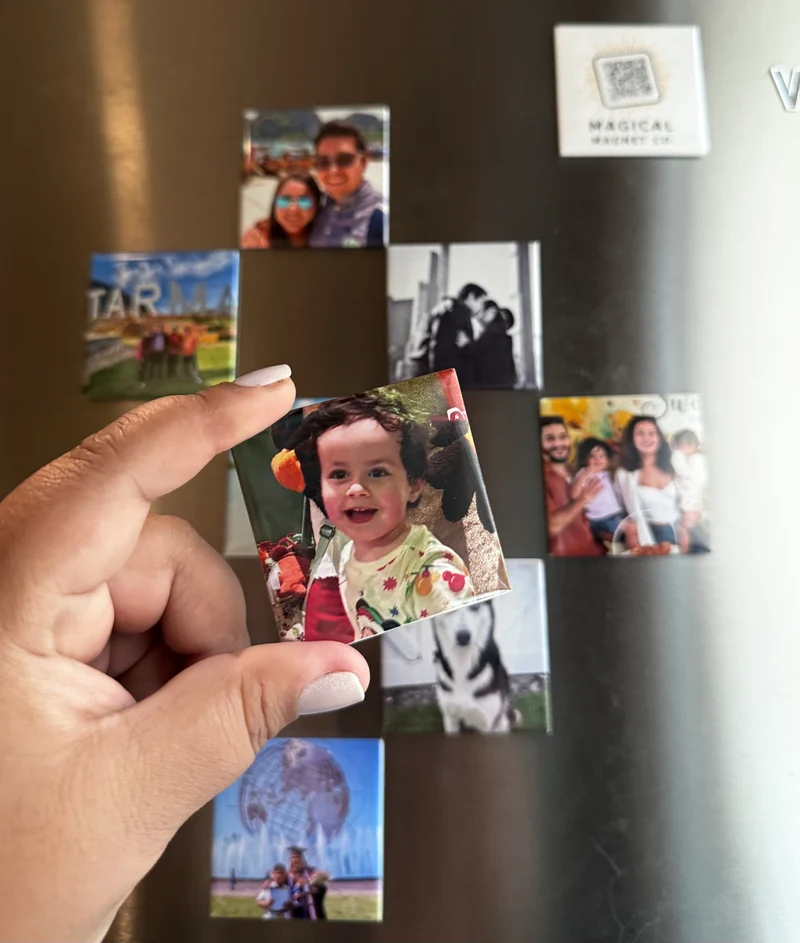 Square magnets - set of 6