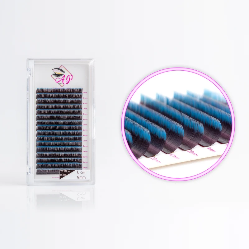 Wimpernextensions, 0.07 - Color Black Blue