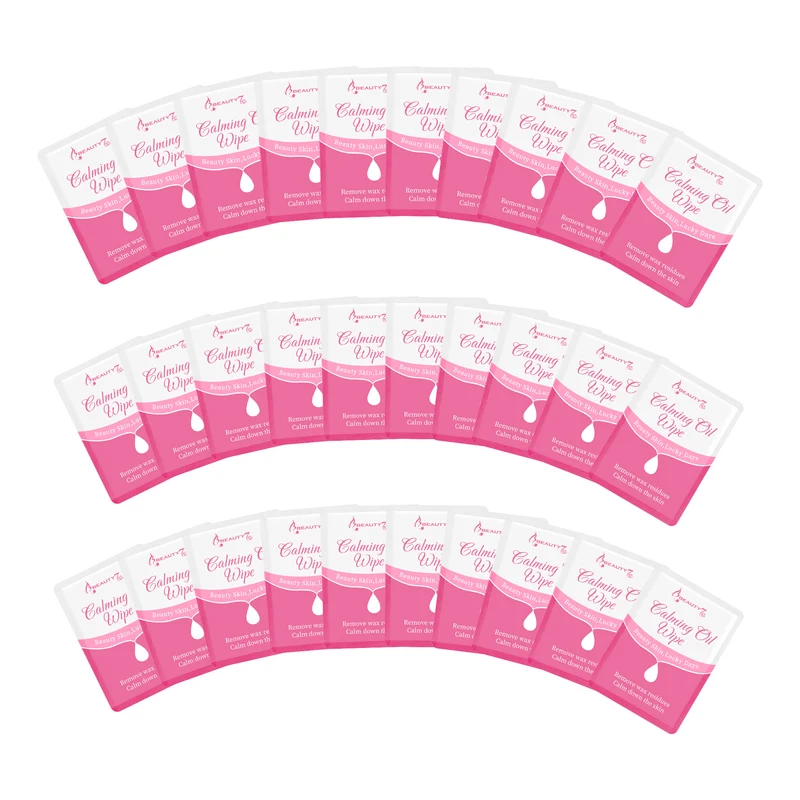 Beauty7 Post Wax Calming Oil Wipes 30 Packs