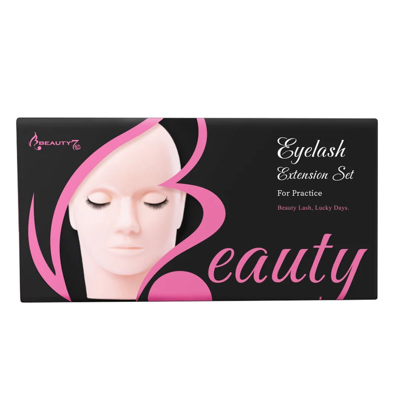 Silicone Mannequin Head Set Lash Training Kit