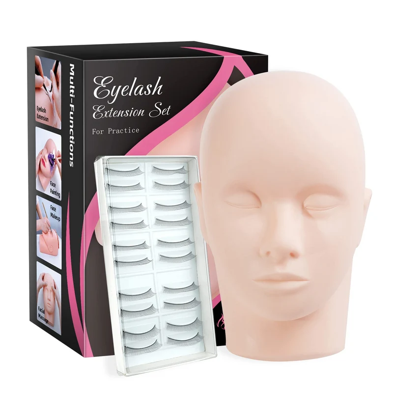 Mannequin Head with Practice Lash