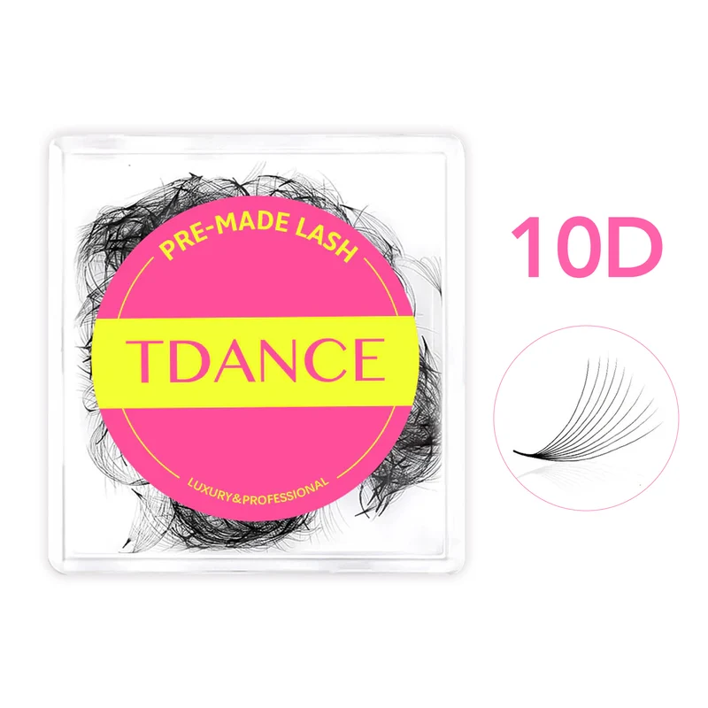 10D Abanicos sueltos de volumen pre-hechas hechas a mano con (500 abanicos)