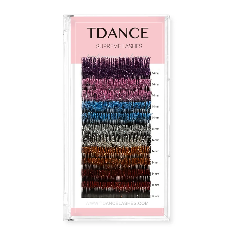 0.07MM Wispy Glitter Eyelash Extensions