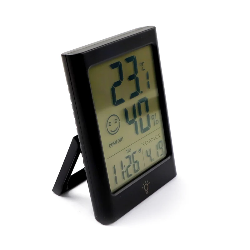 Medidor Inteligente de Temperatura y Humedad con Reloj Despertador