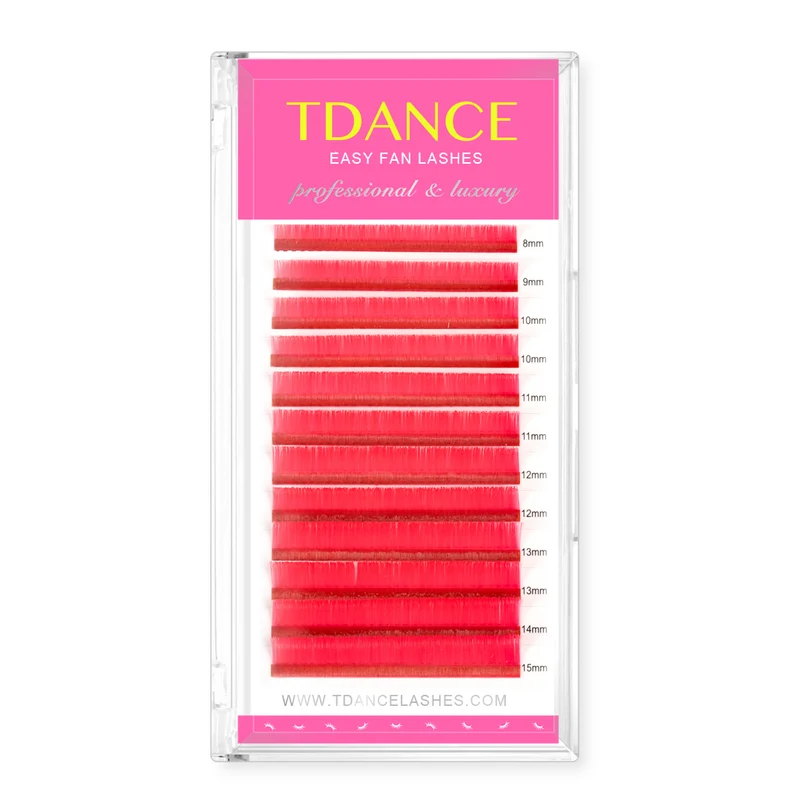 0.07MM Easy Fan Colored Volume Eyelash Extensions