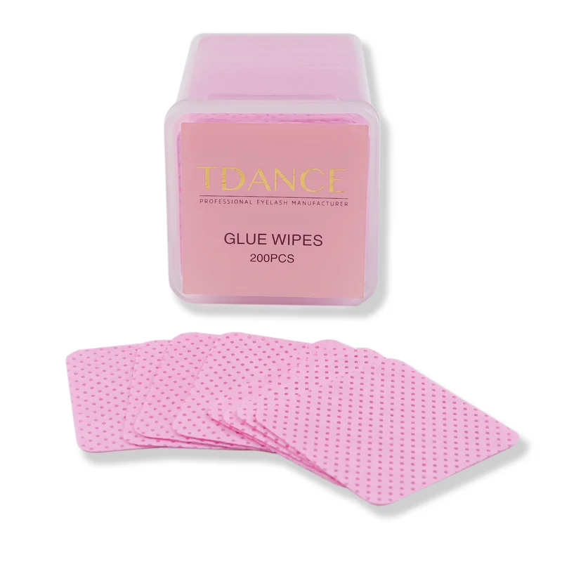 Pink Adhesive Wipes For Eyelash Extensions (200pcs)