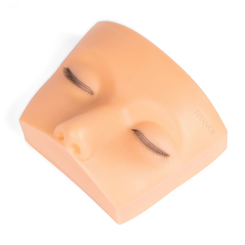 Mini Mannequin Head With Three Layer Lashes