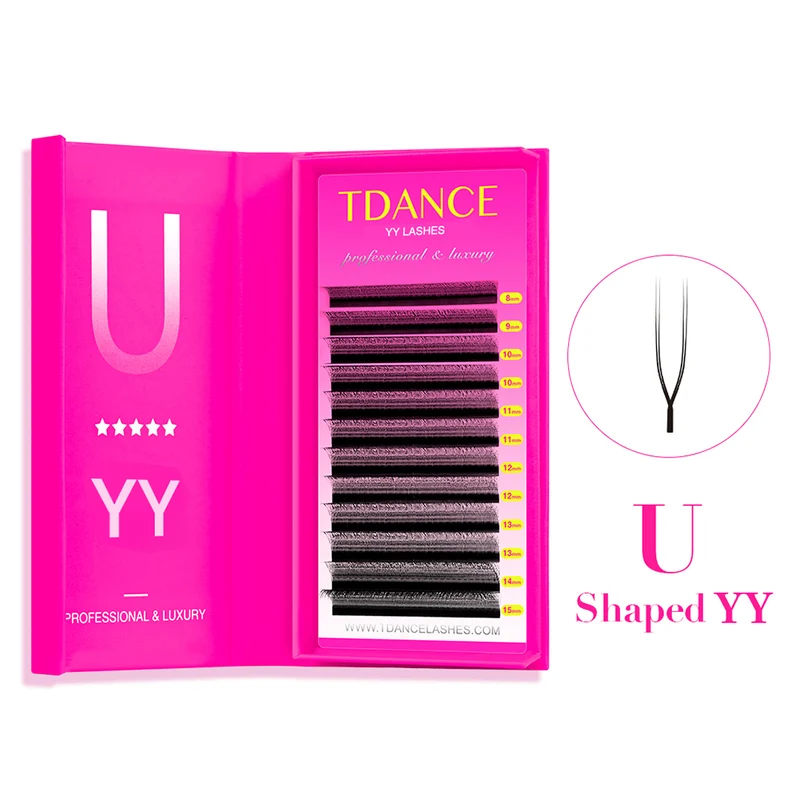 Pestañas de Volumen Tecnologicas YY / U-Y en Forma de U 0.07 mm