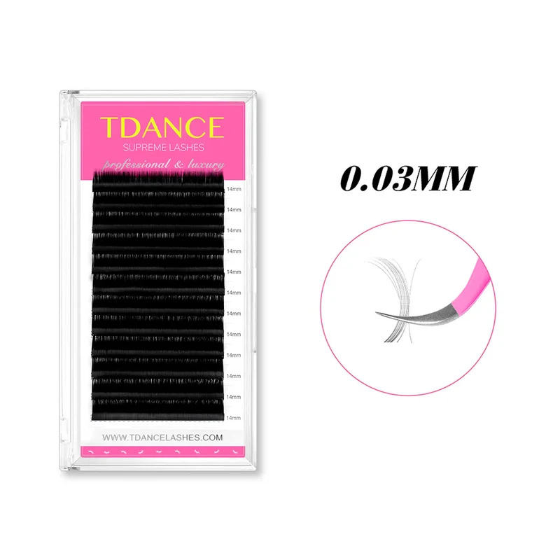 Extensiones De Pestañas Premium Mega Volume 0.03MM