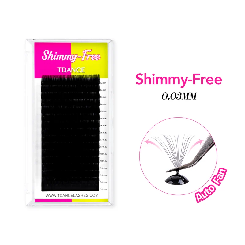 16 Rows 0.03MM Shimmy-Free Lashes