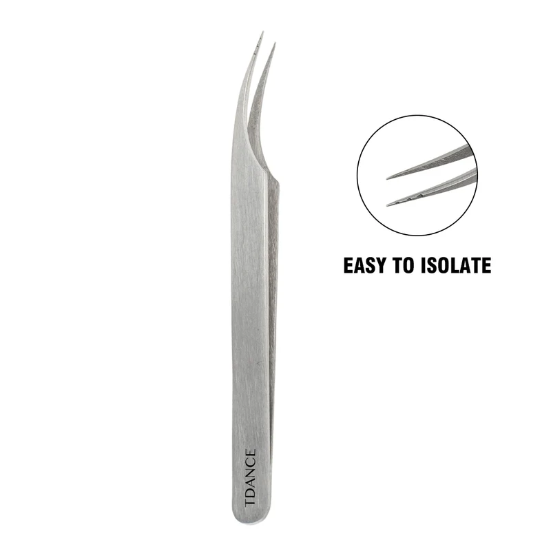 TW-20 Silver Tweezers For Eyelash Extension
