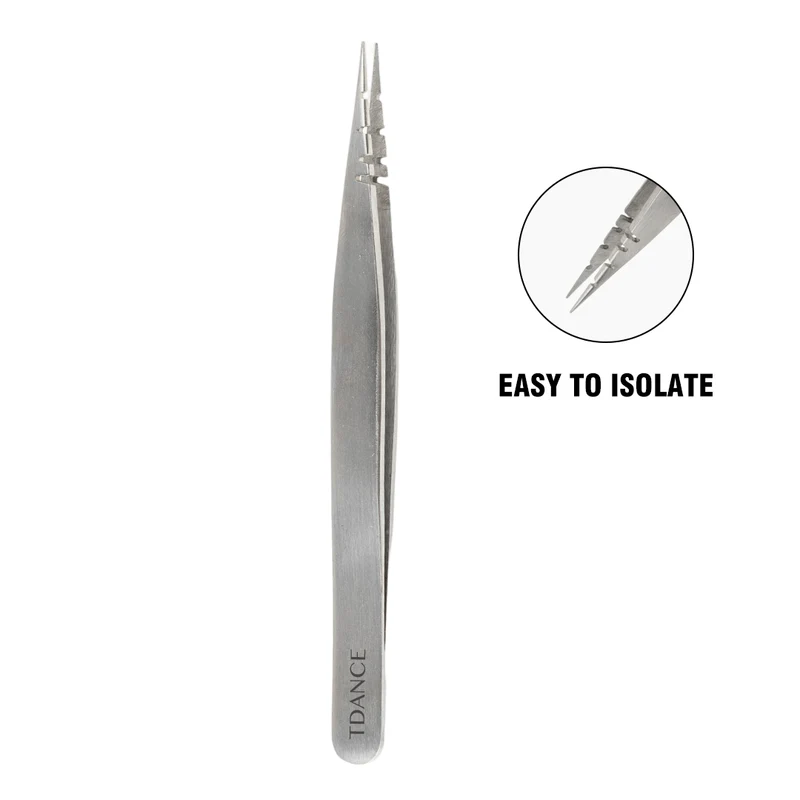 TW-19 Silver Tweezers For Eyelash Extension