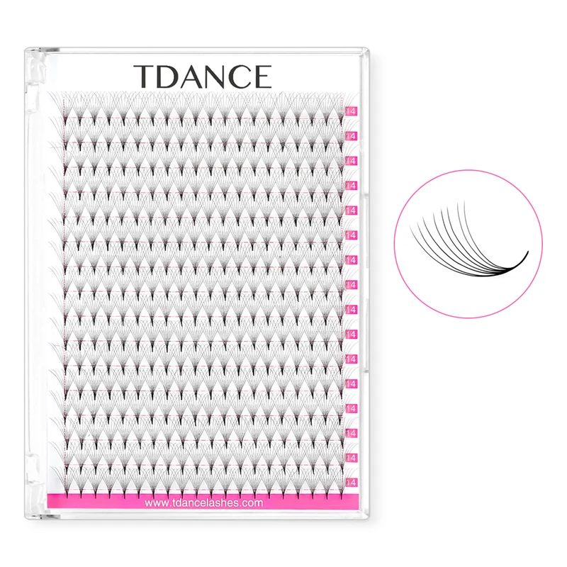 8D Premade Volume Fans Eyelash Extensions 320 Fans 16 Rows (Pointy Base)