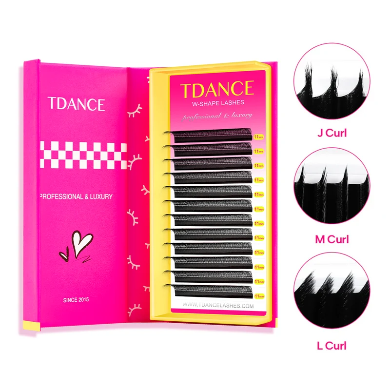 J/L/M Curl W Style 5D Promade Volume Fan Lashes