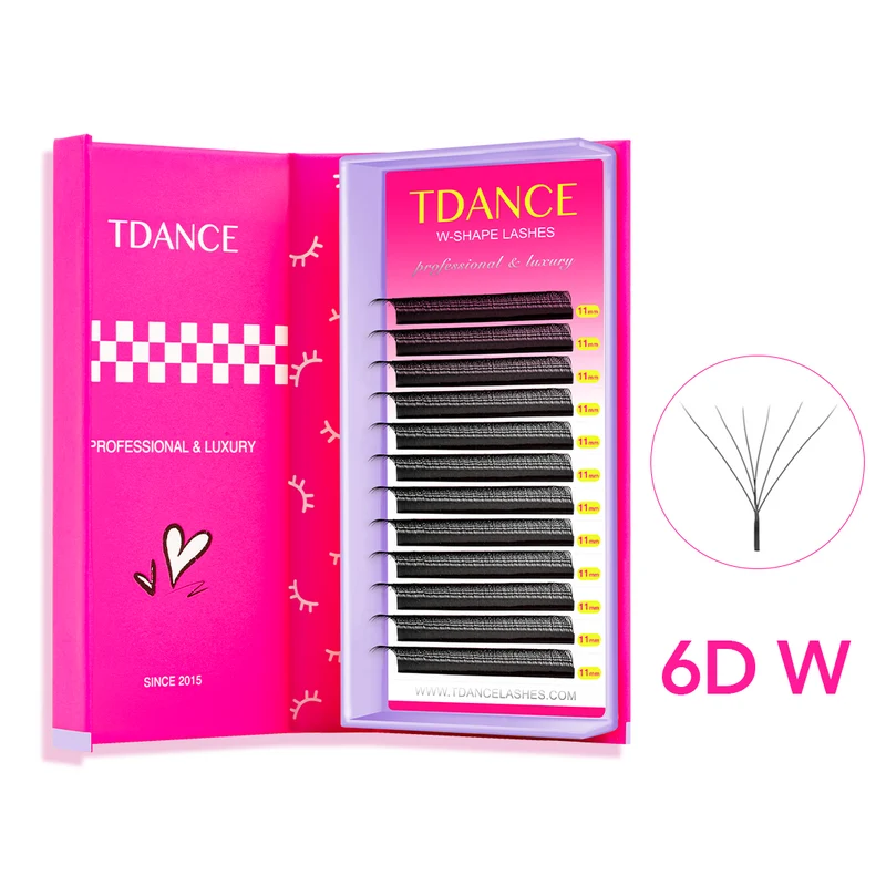 Wholesale W Style 6D Promade Volume Fan Lashes