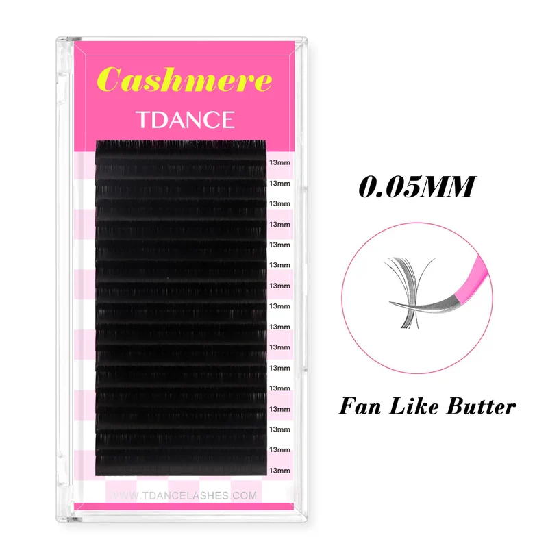 Wholesale 16 Rows 0.05MM TDANCE Cashmere Premium Mega Volume Eyelash Extensions