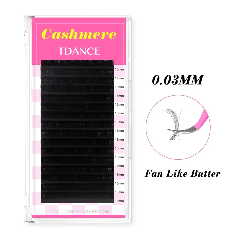 Wholesale 16 Rows 0.03MM TDANCE Cashmere Premium Mega Volume Eyelash Extensions