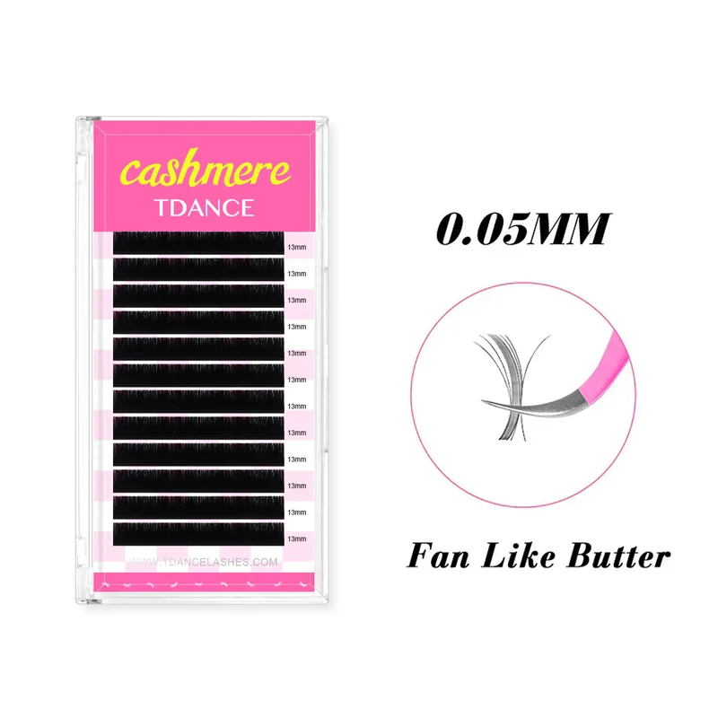 0.05MM TDANCE Cashmere Premium Mega Volume Eyelash Extensions