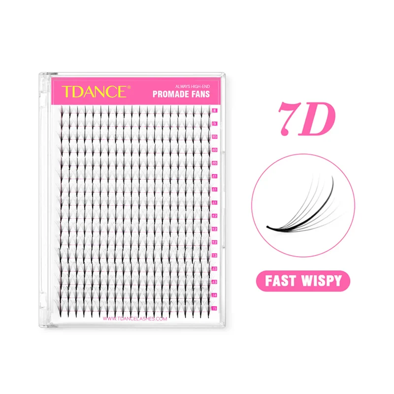7D Premade Volume Fans Eyelash Extensions 320 Fans 16 Rows (FAST WISPY)
