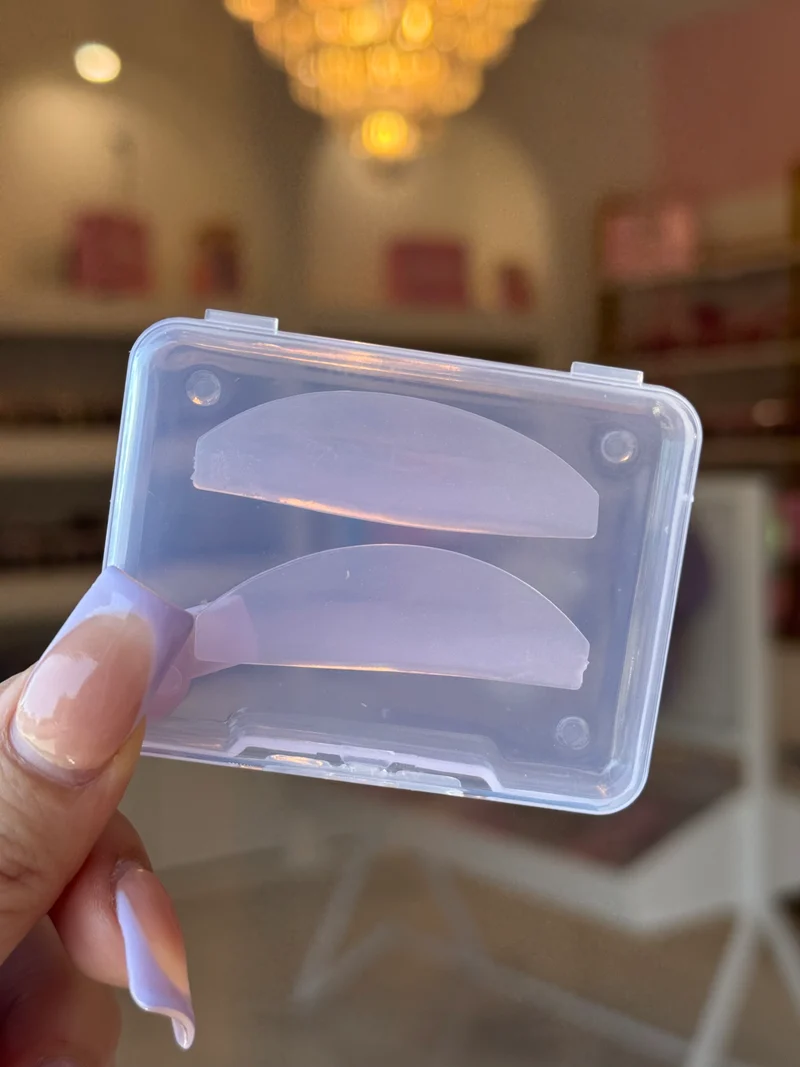 Flat pink jelly shields