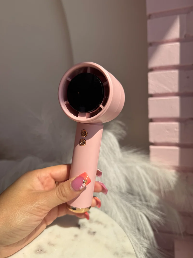 Pink/gold Portable Fan💖