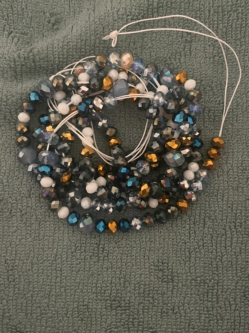 Waist bead 50 inches long tie in