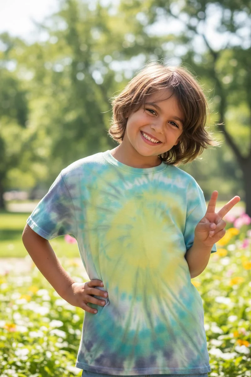 Kid XL tie-dye shirt