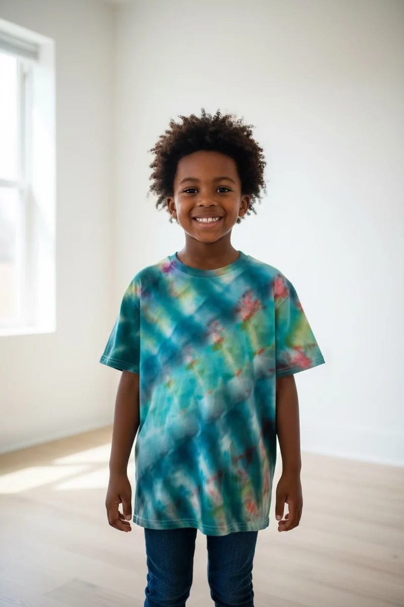 Kid tie-dye shirt size medium