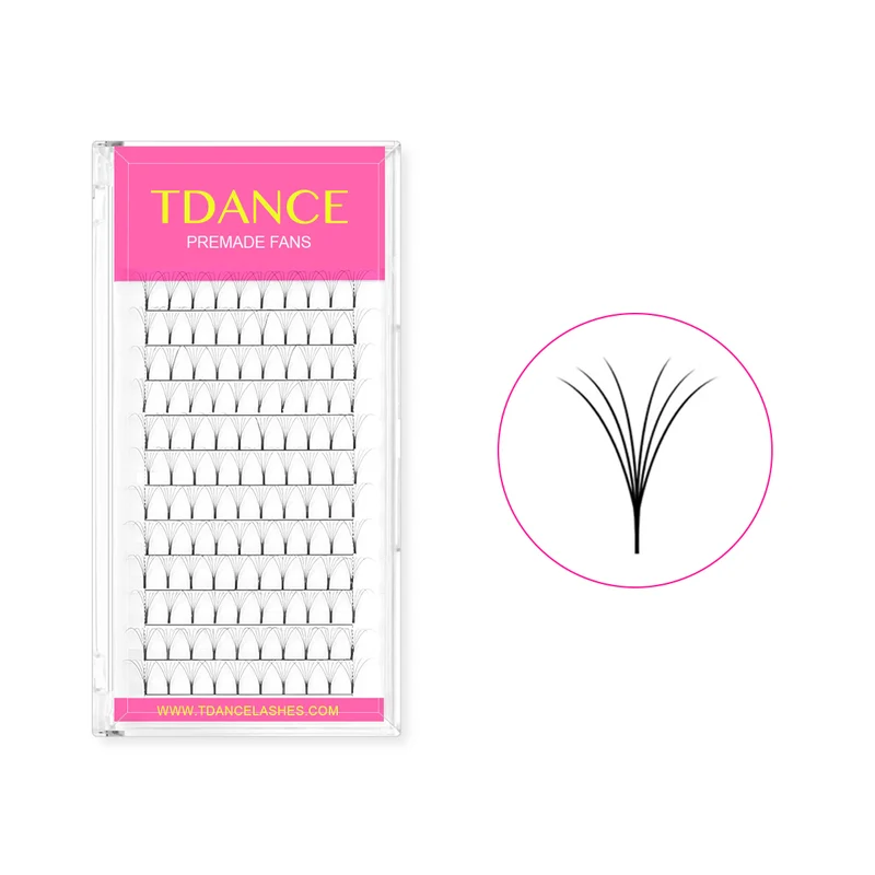 6D Premade Volume Fans Lashes 12 Rows (Long Stem)