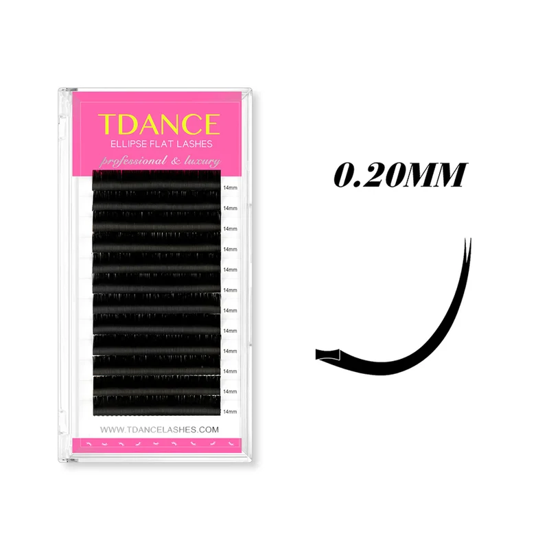 0.20MM Ellipse Flat Classic Eyelash Extensions